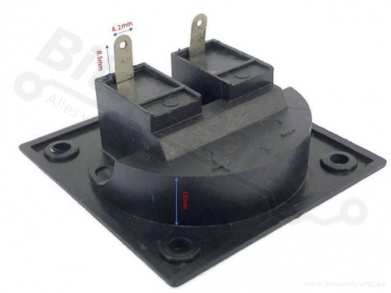 Luidspreker Chassis / Terminal vierkant 56x56mm